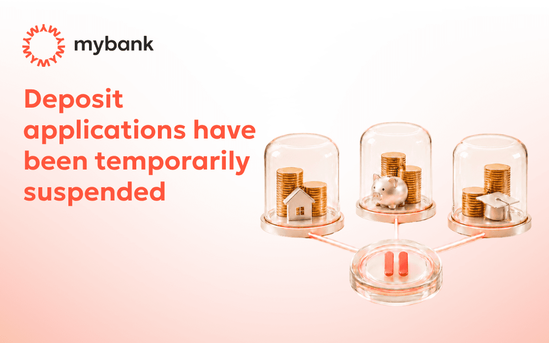 Deposit Applications Have Been Temporarily Suspended