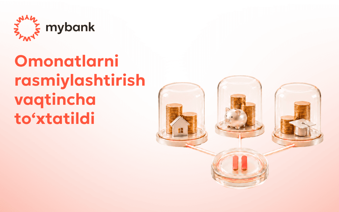 Omonatlarni rasmiylashtirish vaqtincha to‘xtatildi
